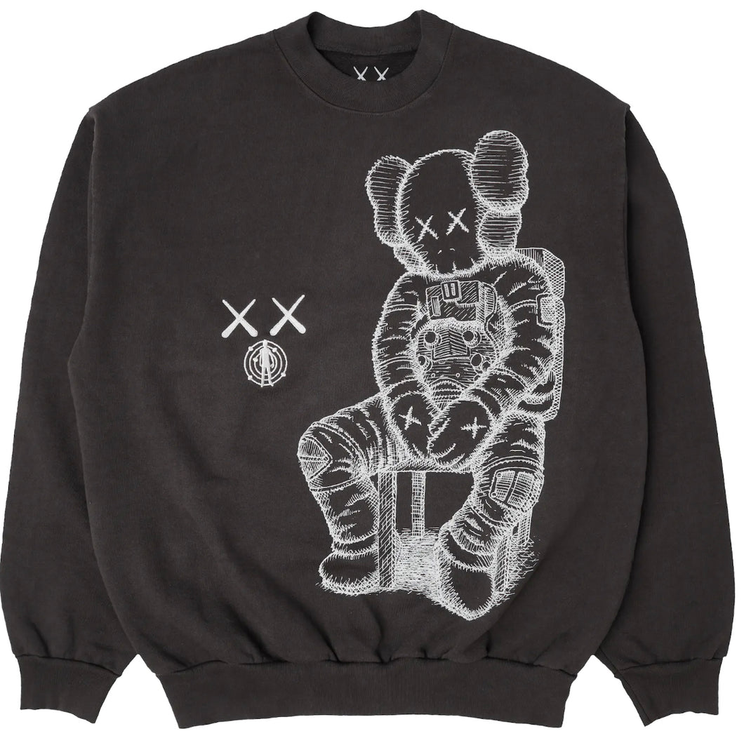 Kaws x Kid Cudi “Moon Man Front Print Crewneck Sweatshirt”
