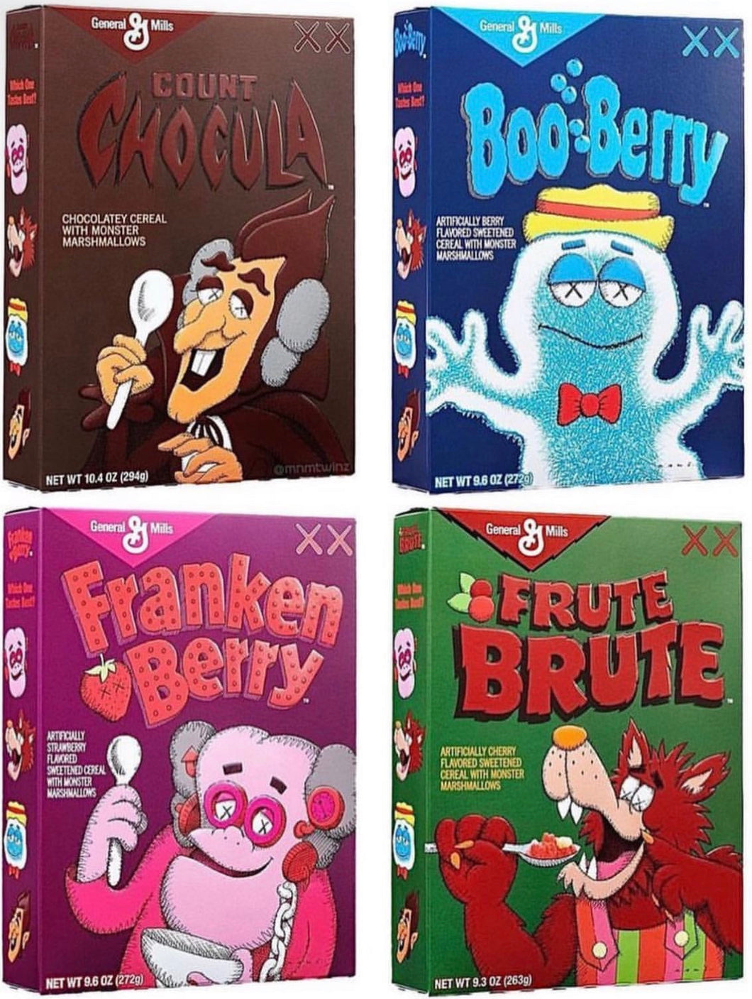 Kaws “Monsters Cereal Boxes”